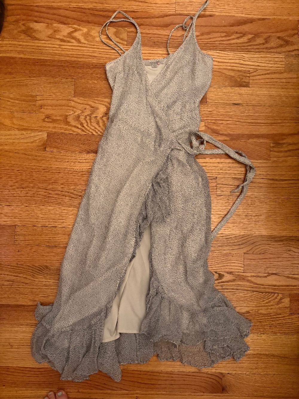 All saints midi wrap dress